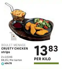 Bidfood Boulet menage crusty chicken strips aanbieding