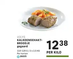 Bidfood Volys kalkoengehakt- broodje gegaard aanbieding