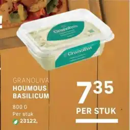 Bidfood Granoliva houmous basilicum aanbieding