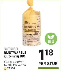 Bidfood BIO Nutribel rijstwafels glutenvrij aanbieding