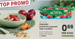 Bidfood Activia yoghurt activia 0% panaché rode vruchten aanbieding