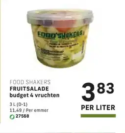 Bidfood Food shakers fruitsalade budget 4 vruchten aanbieding