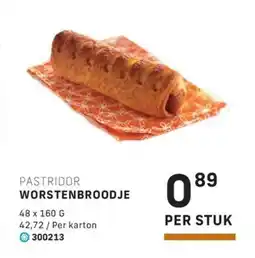 Bidfood Pastridor worstenbroodje aanbieding
