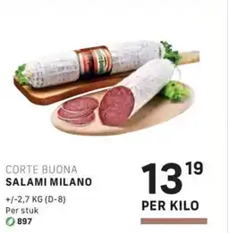 Bidfood Corte buona salami milano aanbieding