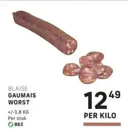 Bidfood Blaise gaumais worst aanbieding