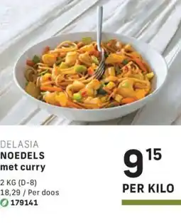 Bidfood Delasia noedels met curry aanbieding