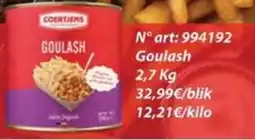 Bidfood Goulash aanbieding