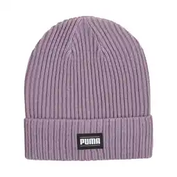 Decathlon Classic geribbelde beanie met omslag PUMA Pale Plum Purple aanbieding