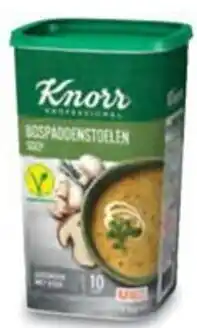 Bidfood Knorr professional bospaddenstoelen crèmesoep aanbieding