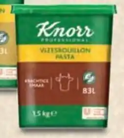 Bidfood Knorr professional vleesbouillon in pasta aanbieding