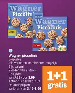 Albert Heijn Wagner piccolinis aanbieding