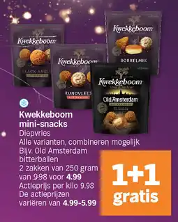 Albert Heijn Kwekkeboom mini-snacks aanbieding