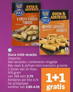 Albert Heijn Duca mini-snacks aanbieding