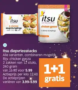 Albert Heijn Itsu diepvriessnacks aanbieding