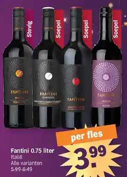 Albert Heijn Fantini 0.75 liter aanbieding