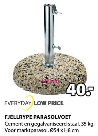 Jysk Fjellrype parasolvoet aanbieding