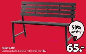 Jysk Klint bank aanbieding