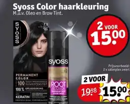 Kruidvat Syoss Color haarkleuring aanbieding
