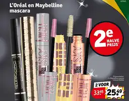 Kruidvat L'Oréal en Maybelline mascara aanbieding