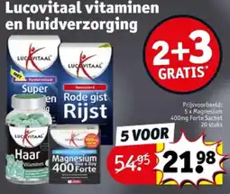 Kruidvat Lucovitaal vitaminen en huidverzorging aanbieding