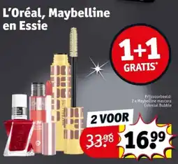 Kruidvat L'Oréal, Maybelline en Essie aanbieding
