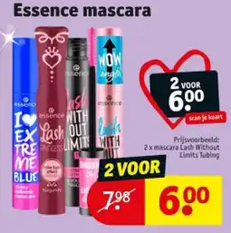 Kruidvat Essence mascara aanbieding