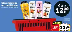 Kruidvat Gliss shampoo en conditioner aanbieding