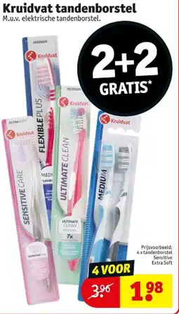 Kruidvat Kruidvat tandenborstel aanbieding