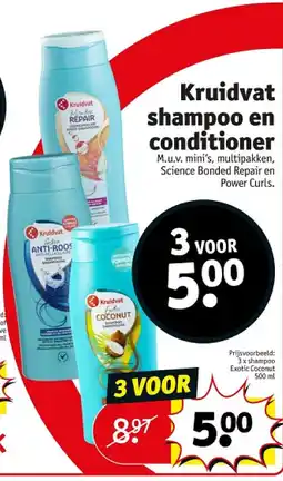Kruidvat Kruidvat shampoo en conditioner aanbieding