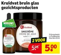 Kruidvat Kruidvat bruin glas gezichtsproducten aanbieding