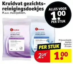 Kruidvat Kruidvat gezichtsreinigingsdoekjes aanbieding