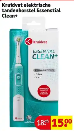Kruidvat Kruidvat elektrische tandenborstel Essenstial Clean+ aanbieding