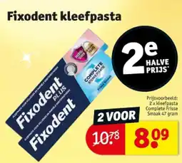 Kruidvat Fixodent kleefpasta aanbieding