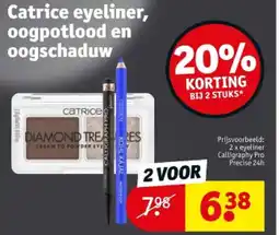 Kruidvat Catrice eyeliner, oogpotlood en oogschaduw aanbieding