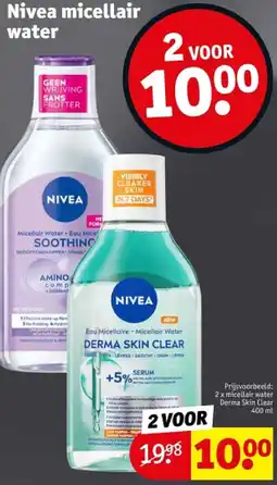 Kruidvat Nivea micellair water aanbieding