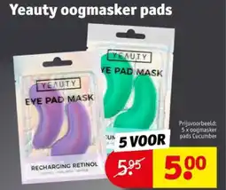 Kruidvat Yeauty oogmasker pads aanbieding