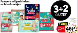 Kruidvat Pampers midpack luiers en luierbroekjes aanbieding