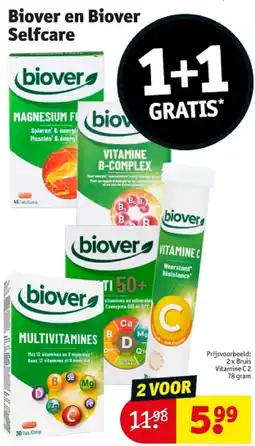 Kruidvat Biover en Biover Selfcare aanbieding