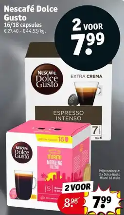 Kruidvat Nescafé Dolce Gusto aanbieding