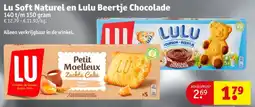 Kruidvat Lu Soft Naturel en Lulu Beertje Chocolade aanbieding