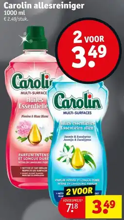 Kruidvat Carolin allesreiniger aanbieding