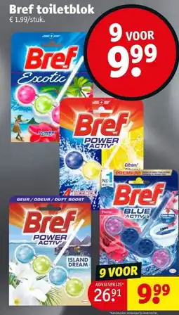 Kruidvat Bref toiletblok aanbieding