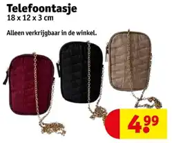 Kruidvat Telefoontasje aanbieding