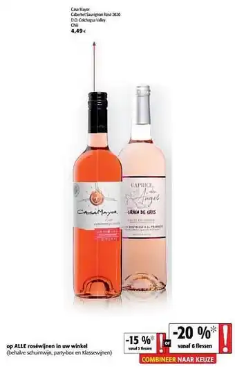 Colruyt Casa mayor cabernet sauvignon rosé 2020 d.o. colchagua valley chili aanbieding
