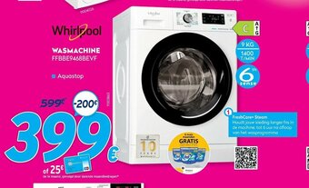 Krëfel Whirlpool Wasmachine FFBBE9468BEVF 9 kg aanbieding