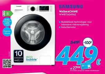 Krëfel Samsung Wasmachine WW81TA049AE 8 kg aanbieding