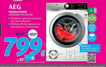 Krëfel AEG Wasmachine L8FEE104S prosense 10 kg aanbieding