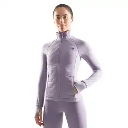 Decathlon Dames Fitness lichtgewicht training isolatiejack Empower Paars aanbieding