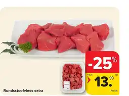Carrefour Rundsstoofvlees extra aanbieding