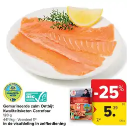 Carrefour Gemarineerde zalm Ontbijt Kwaliteitsketen Carrefour aanbieding